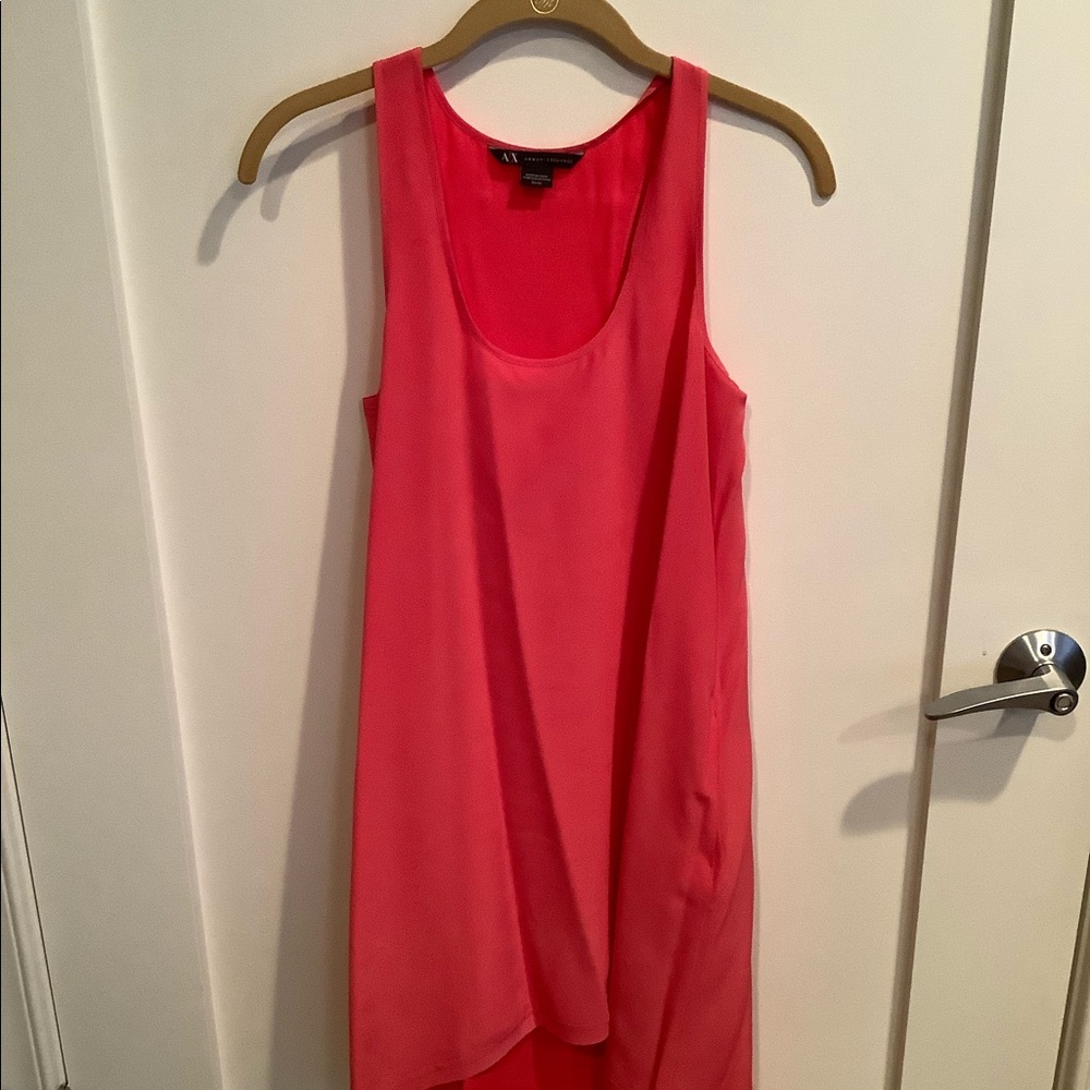 Armani exchange silk tank dress petite 0